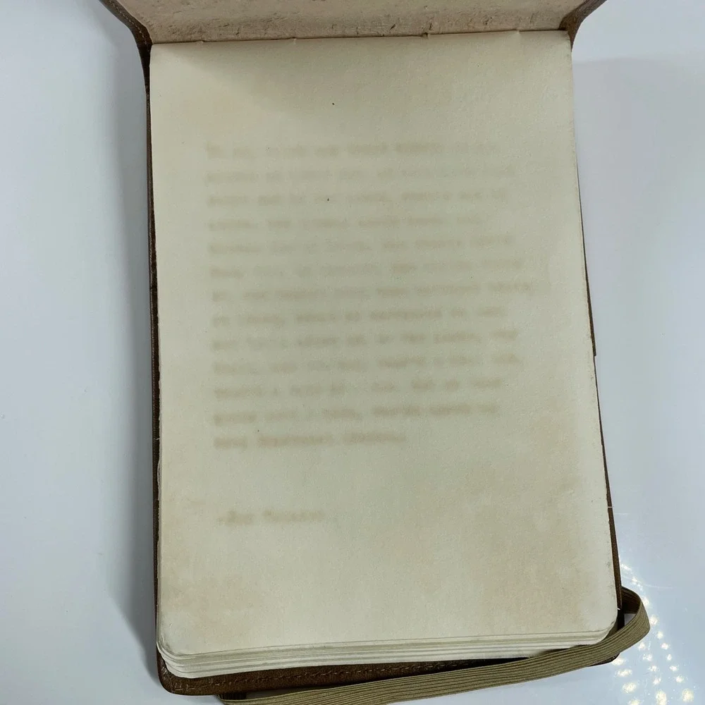 Sugarboo & Co Jim Valvano Quote Leather Journal Brown Hand Bound Sketchbook